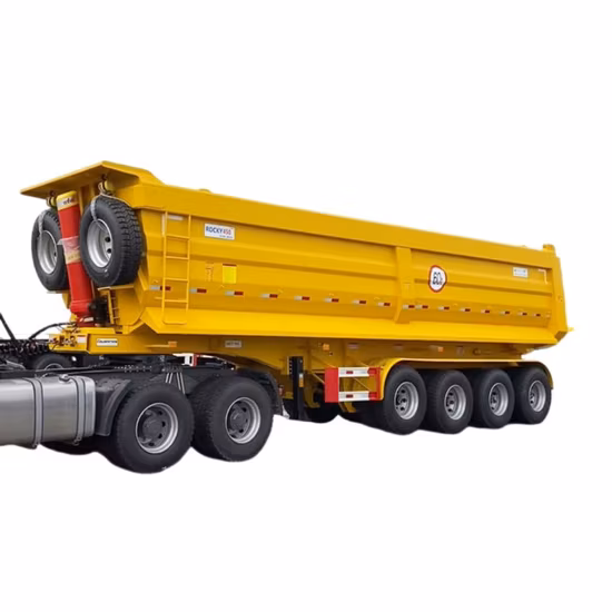 China Factory 3/4 Saf Axles 45 Tons 60 Tons 80 Tons Customization Service Air Suspension/ Steel Plate Axles Dump Semi Trailer Tipper Trailer