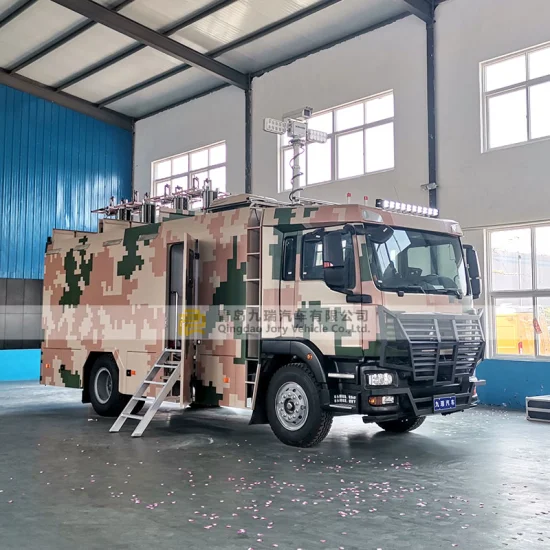 Tout nouveau véhicule de commande de communication par satellite Sinotruk HOWO 4X2 FAW Beiben Dongfeng Shacman Foton Deuxième camion camion spécial robuste